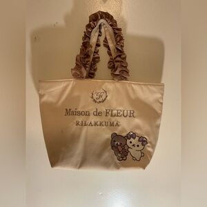 Rare San-X Rilakkuma x Maison De Fleur Tote Hand Bag Purchased In Japan Tote Bag